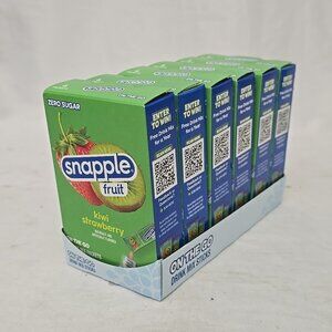 6 PACK 36 COUNT Snapple Kiwi Strawberry Zero Sugar Drink Mix Singles to Go 0.6oz